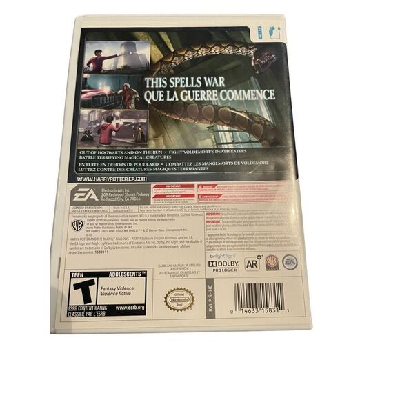 Electronic Arts Harry Potter & the Deathly Hallows Part1 Nintendo Wii Video Game - Picture 6 of 12